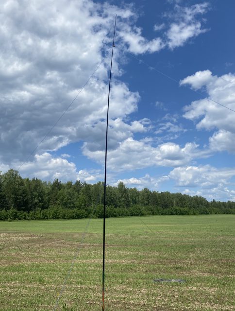 Антенна КВ. Диполь на удочке. 7-28